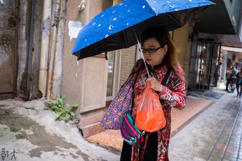 雨中