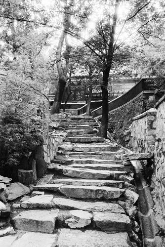 古寺石板路