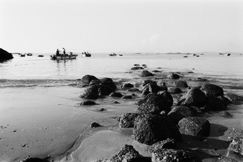 海滩上的石头